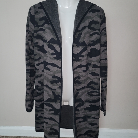 Rachel Zoe Camo Cardigan Sweater - Picture 3 of 7